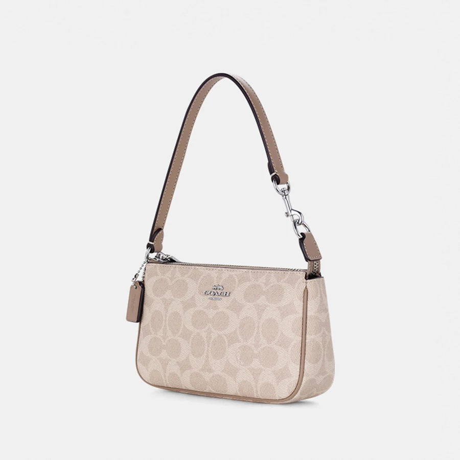 Coach Nolita 19 Shoulder Bag For Women Small Bag In Blocked Signature Canvas Women Clutch Bag Ladies Purses,CW426