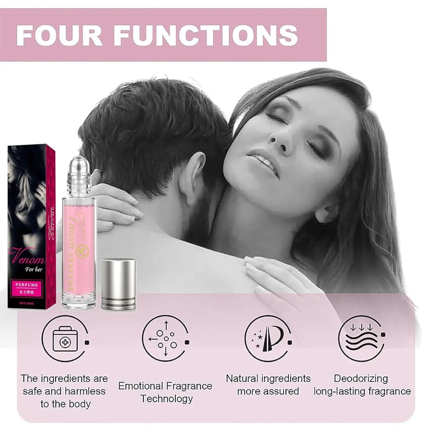 10ml Pheromone Perfume, long-lasting fragrance attracts men and women stimulating flirtation pheromone perfume
