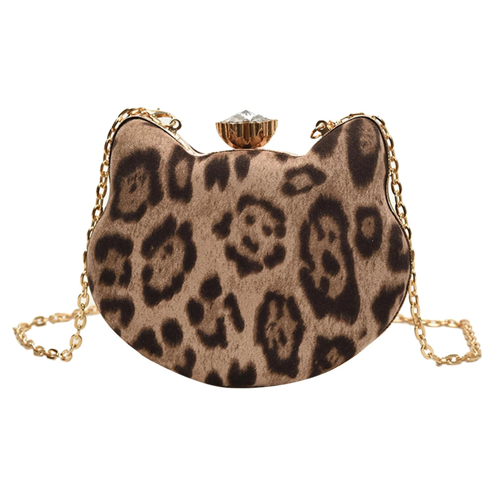 Women Chain Decor Crossbody Bag Clutch Purse Small Shoulder Bag for Bride Wedding