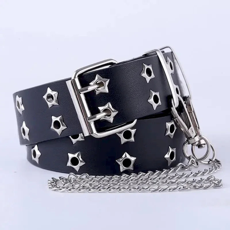 Unisex Jeans Belt Punk Gothic Belts For Women Men Waist Corset Cinturon Mujer Chain Ketting Riem High Quality Cummerbunds Cintos