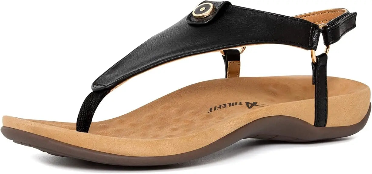 Women's Comfortable Orthopedic Sandals Thong Dressy T-Strap Orthotic Casual Summer Arch Support Sandals
