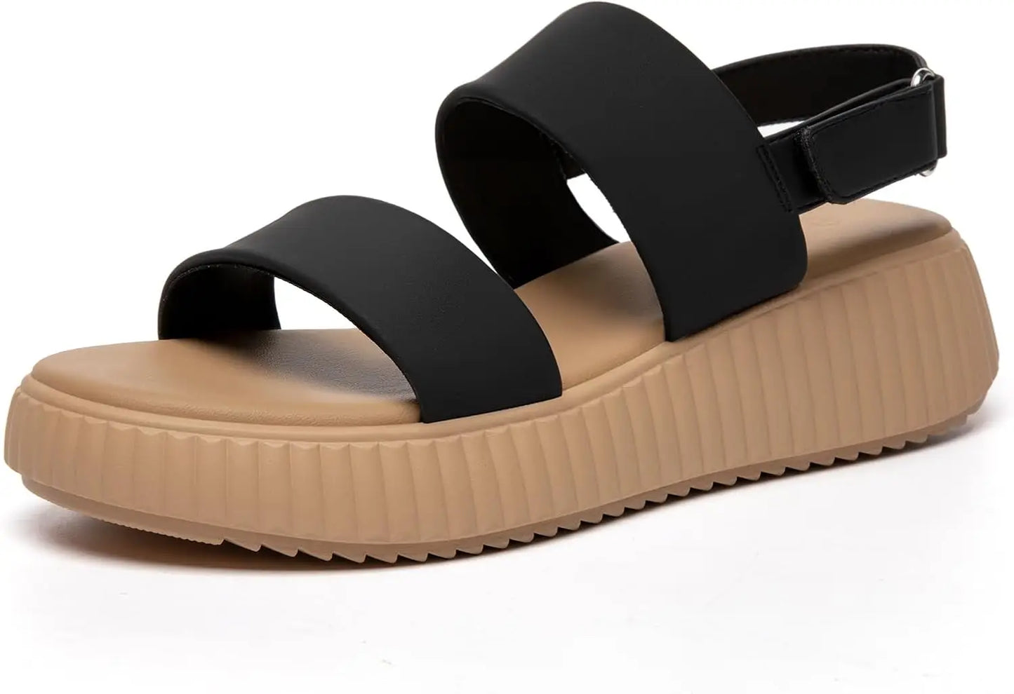 Women's Platform Sandals Comfortable Open Toe Ankle Strap Adjustable Wedge Sandals