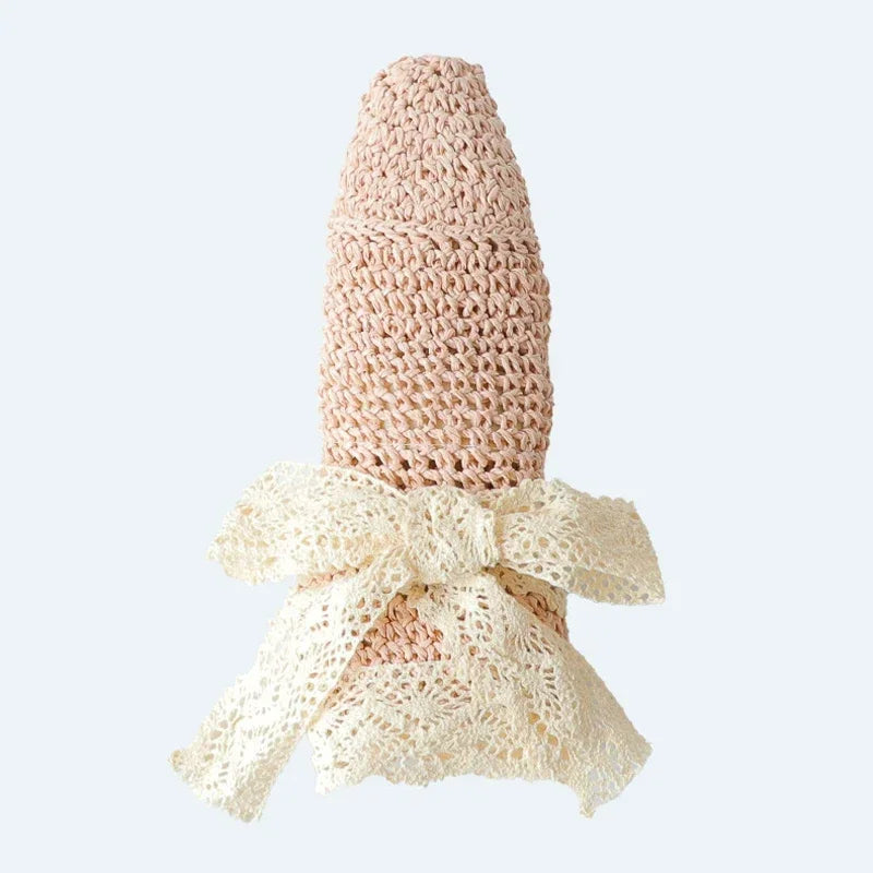 Summer Baby Sun Hat Lace Straw Kids Bucket Hats for Girls Accessories Beach Travel Children Cap Princess Baby Girl Hat 2-5Y