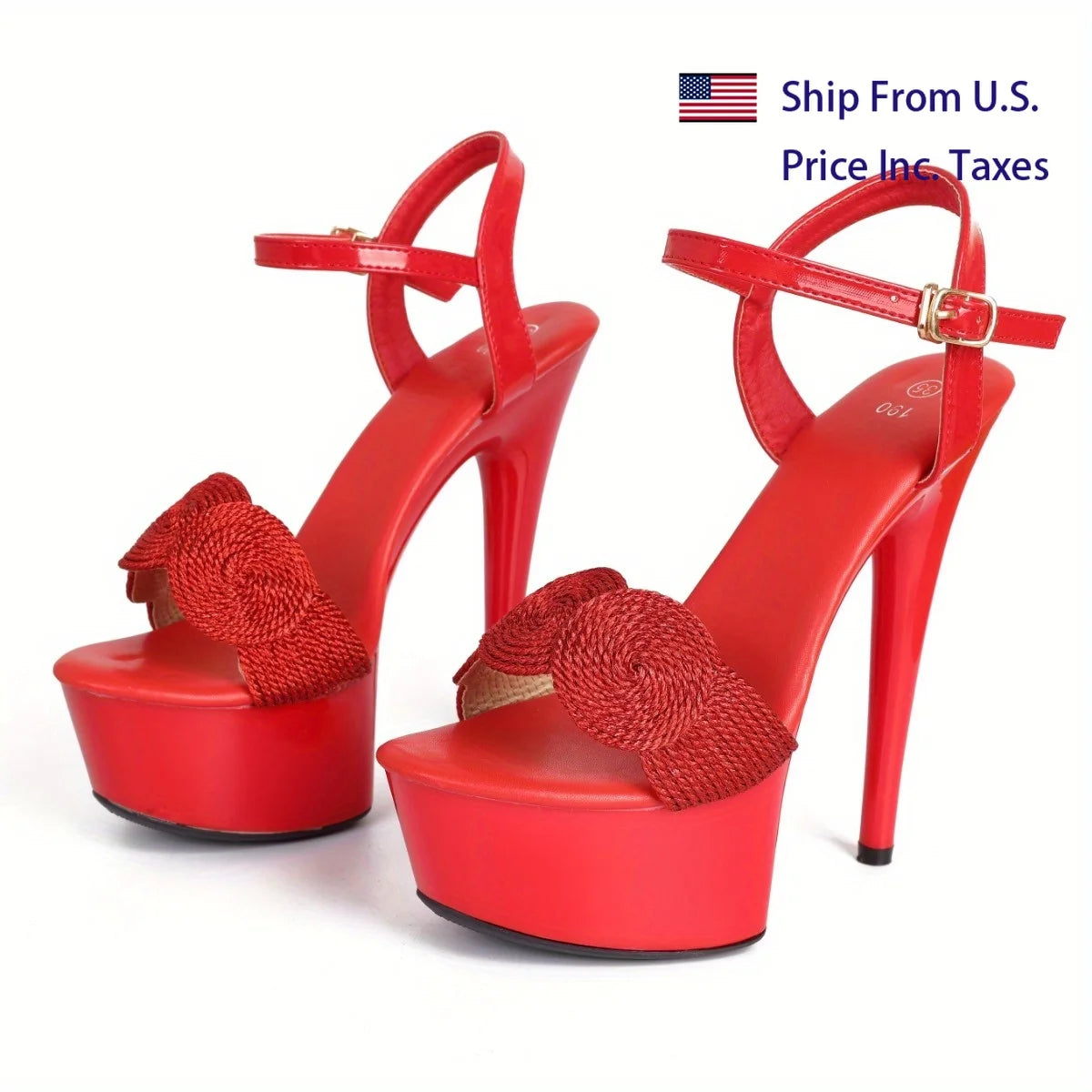 【Send from US Inc Taxs】Women Platform Sandals Catwalk Artifact Model High Heels Waterproof Platform 15cm Sandals LFD-8661-A23