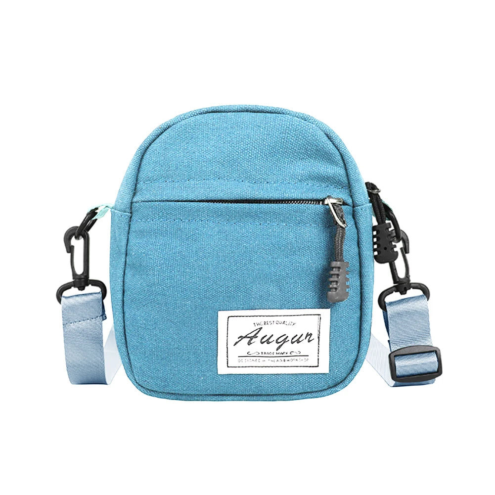 Fashion Women Canvas Bags Patchwork Mini Wallet Phone Shoulder Messenger Bags Multilayers Vintage Design Lady Handbag