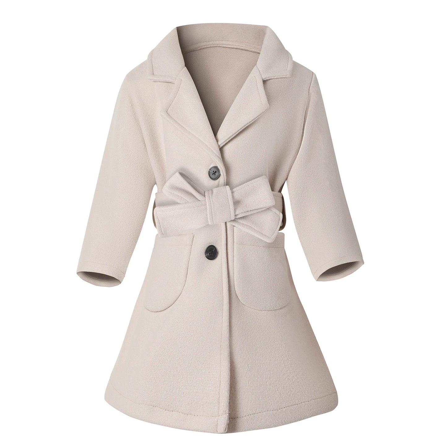 Baby Girl Fleece Hooded Jacket Solid Color Long Sleeve Zip Up Coat with Pockets and Ears Warm Winter Outwear for Infant