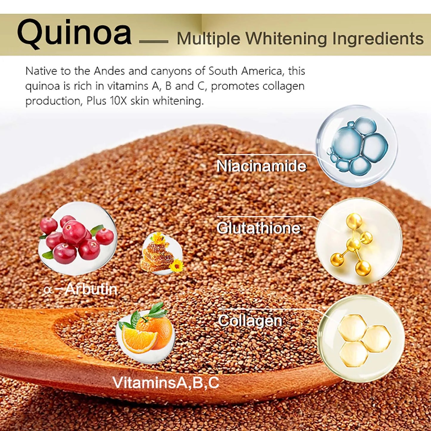 AILKE Whitening Face Cream, Antioxidant, Reduce Dark Spots, Inhibit Melanin, Anti-aging, With Collagen, Niacinamide, Glutathione