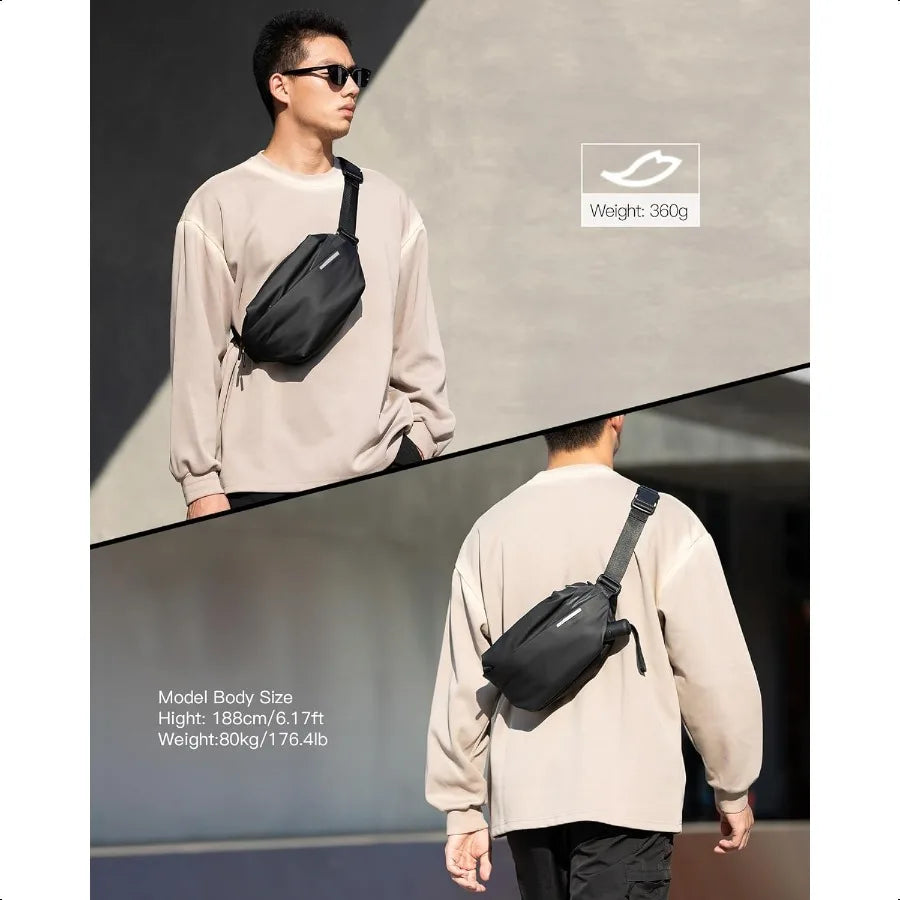 Sling Bag X Multipocket Crossbody Shoulder Chest Bag with Adjustable Shoulder Strap Waterresistant Waist Fanny Pack for Men Wom