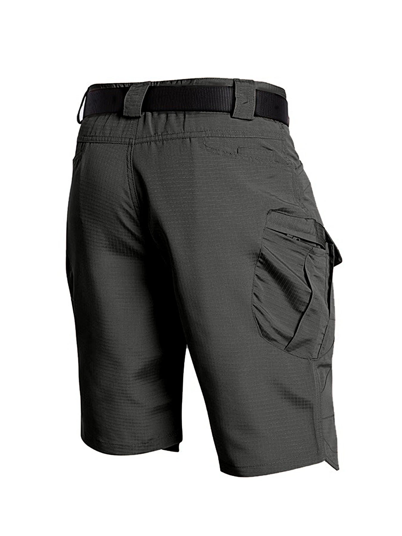 Mens Cargo Shorts Summer Tactical Cropped Trousers Outdoor Waterproof Multi-pocket Bermudas Pants Camo Ripstop Hiking