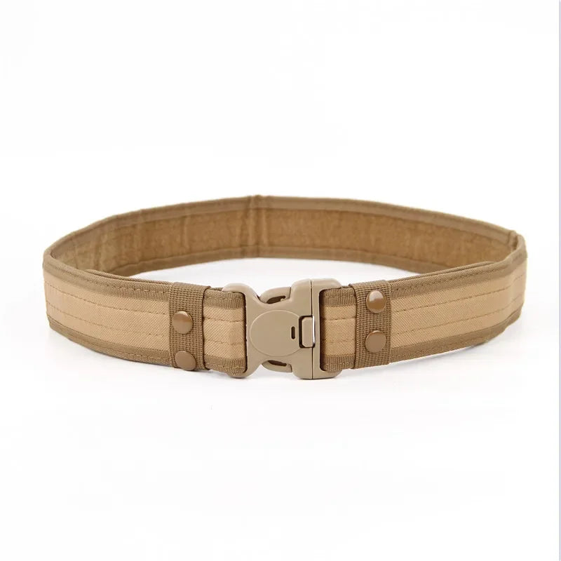 New Convas Belts Quick Release Tactical Belt Fashion Men Canvas Waistband Outdoor Hunting Camouflage Waist Strap