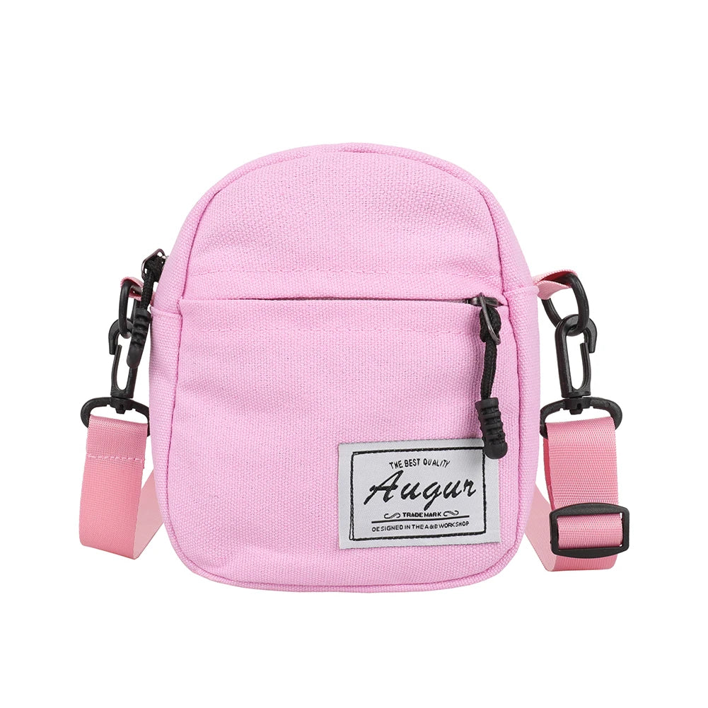 Fashion Women Canvas Bags Patchwork Mini Wallet Phone Shoulder Messenger Bags Multilayers Vintage Design Lady Handbag