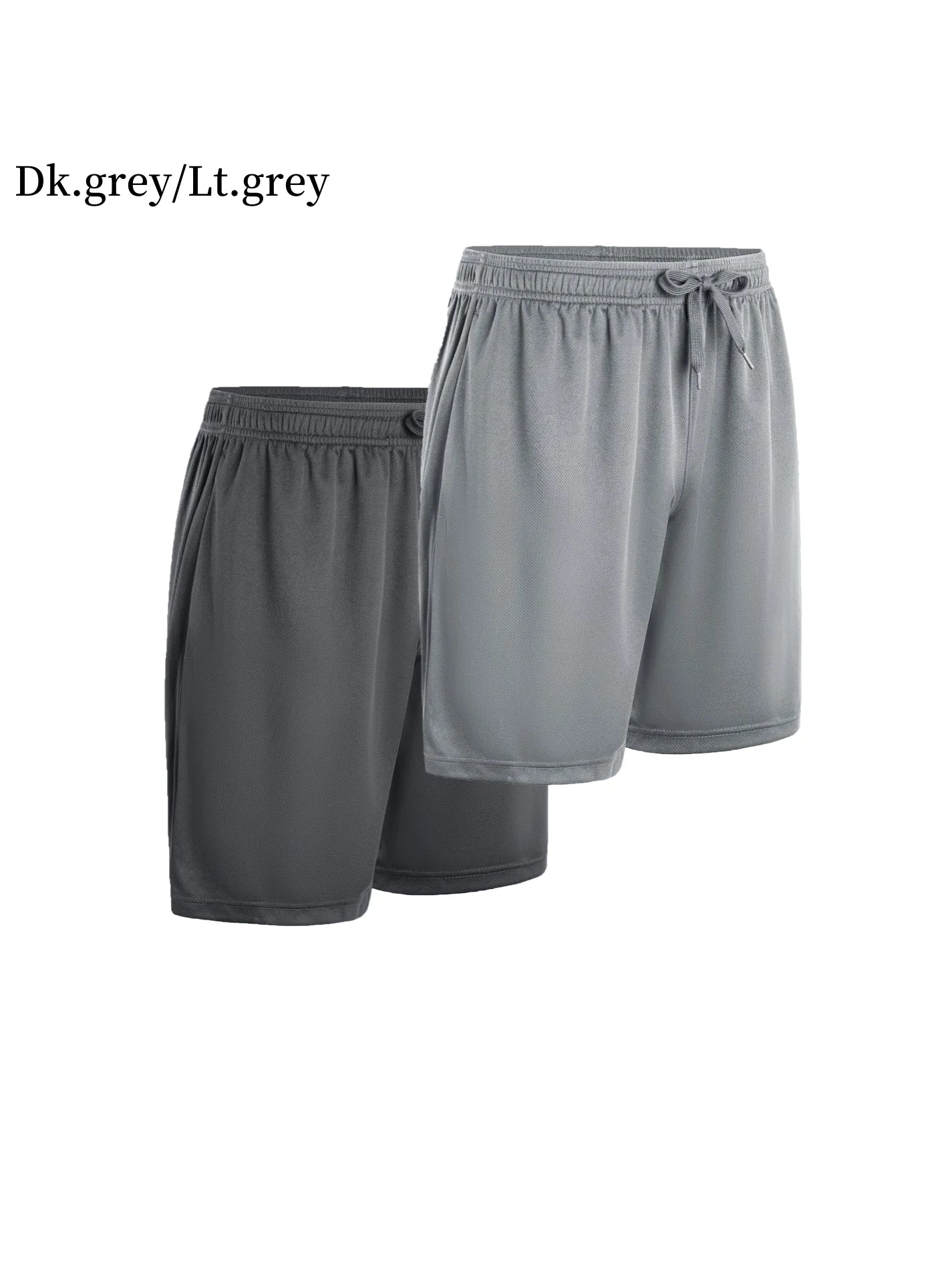 2-piece men's polyester sports shorts, quick drying, suitable for sports and fitness, running shorts