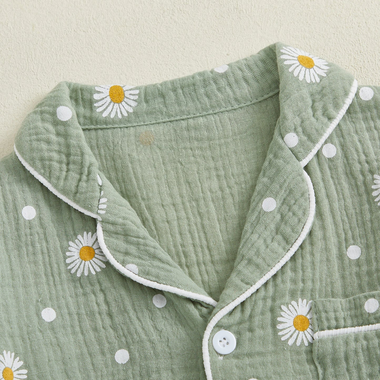 Autumn Kids Girls Pajamas Set Flower Print Long Sleeve Tops Elastic Waist Pants Sleepwear Fall Clothes