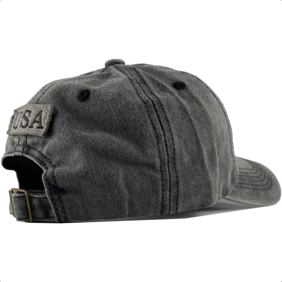 Washed American Flag Baseball Cap Retro Adjustable Sun Dad Gift Hats for Men Women Fashion Trucker Cap Unisex