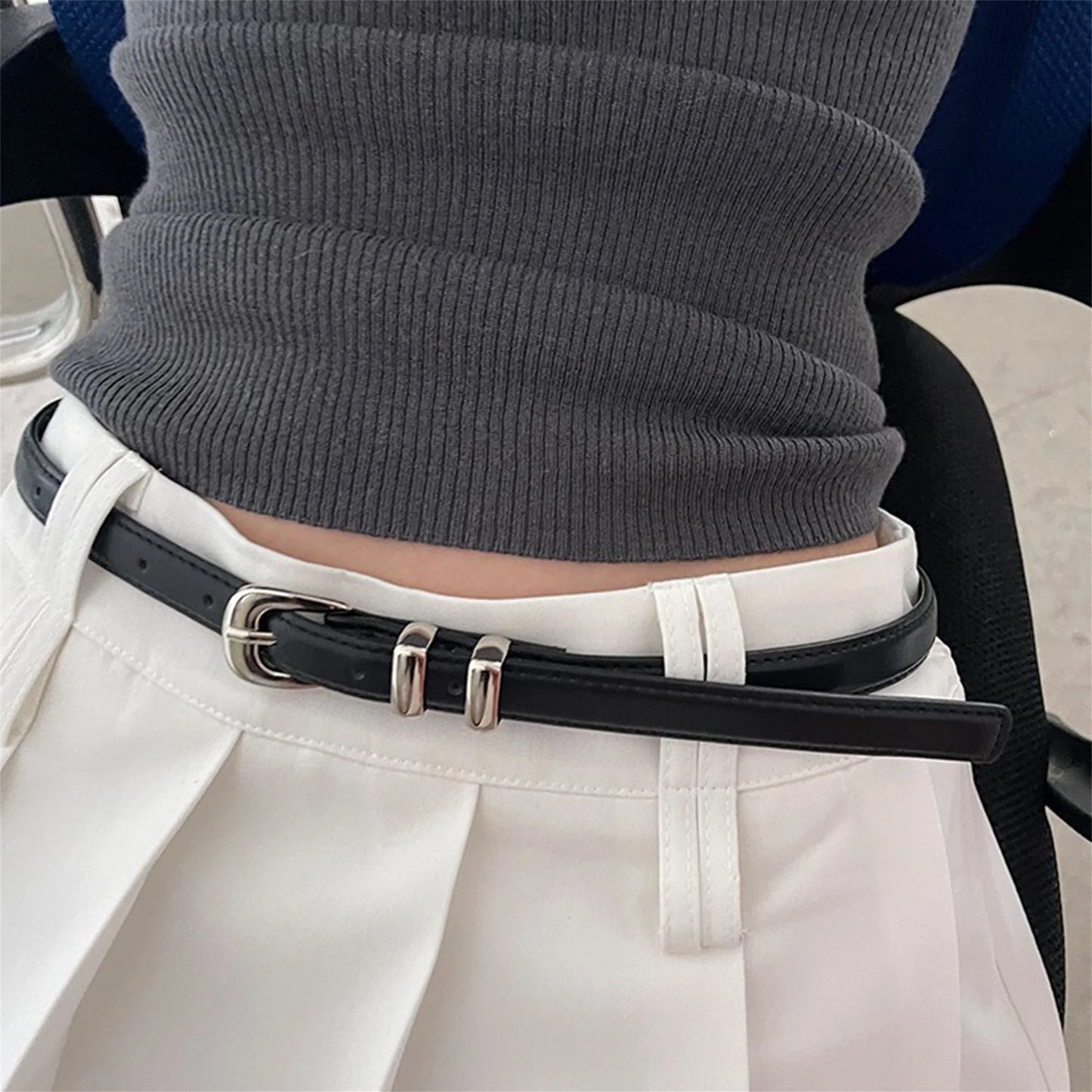 Stylish Women s Genuine Leather Belt with Adjustable Buckle for Formal and Casual Outfits - Chic Accessory for Any Occasion