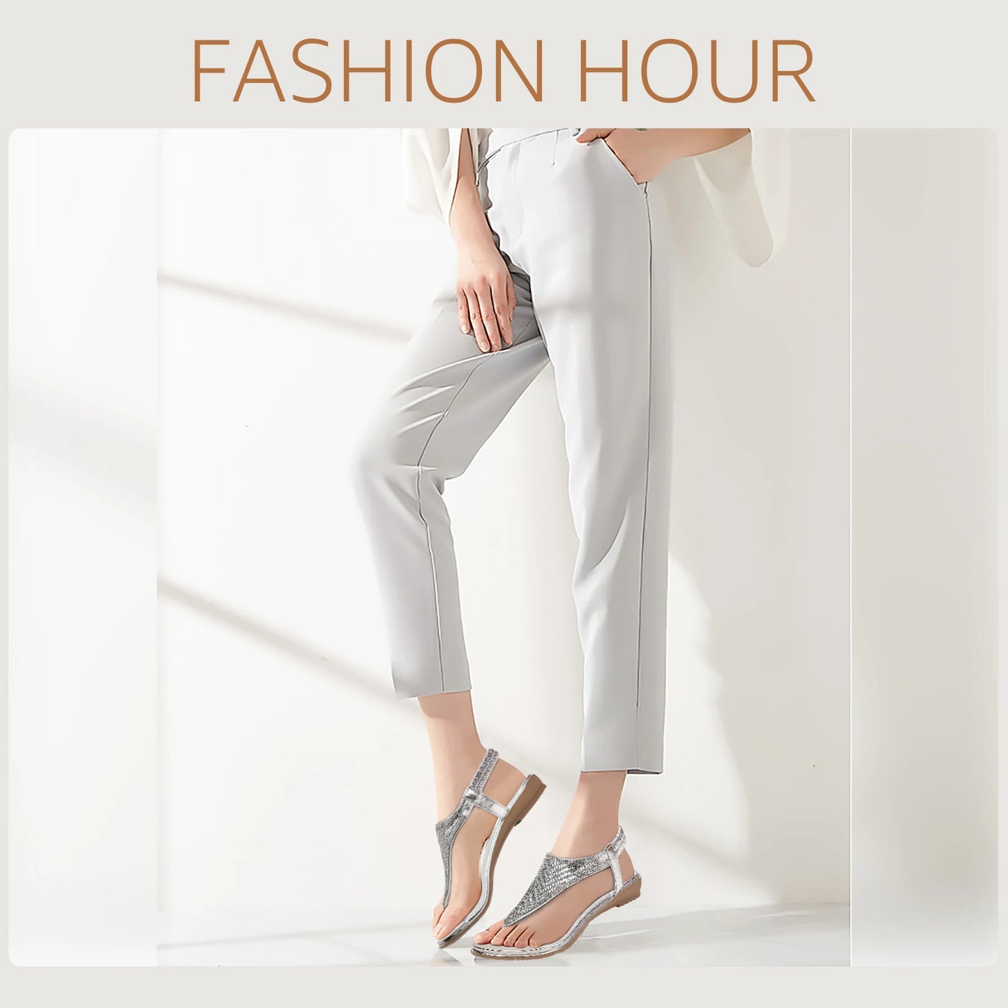 Womens Sandals Arch Support Slingback Sandals Summer Beach Shoes for Women