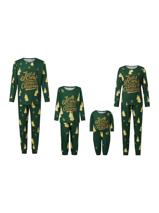 Festive Matching Family Christmas Pajamas Set with Reindeer and Snowflake Print Holiday Sleepwear for Dad Mom and Kids Cozy PJs