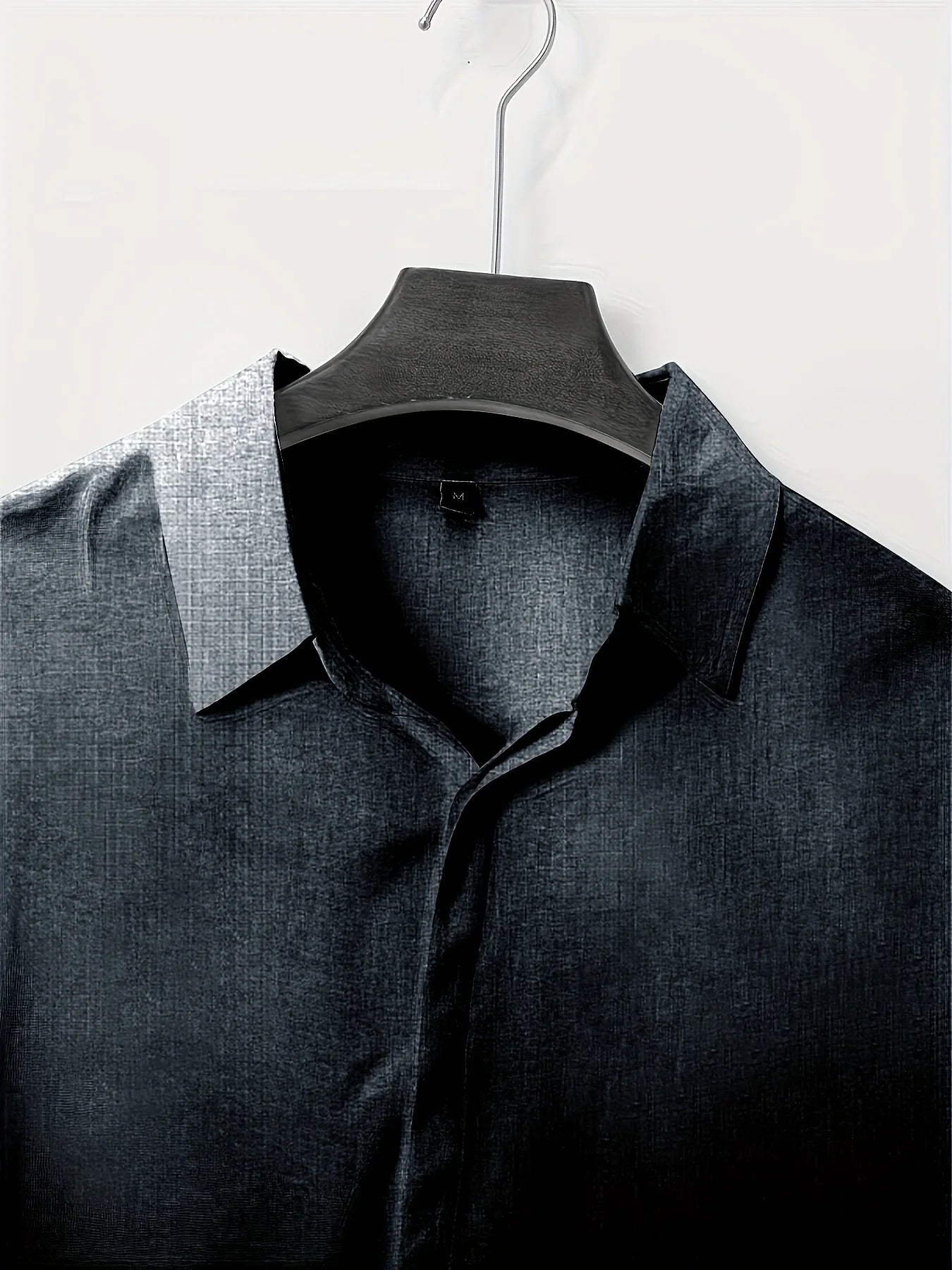 Men's Linen Long-sleeved T-shirt Loose Undershirt Solid Color Long-sleeved Cotton And Linen Shirt Men's Shirt