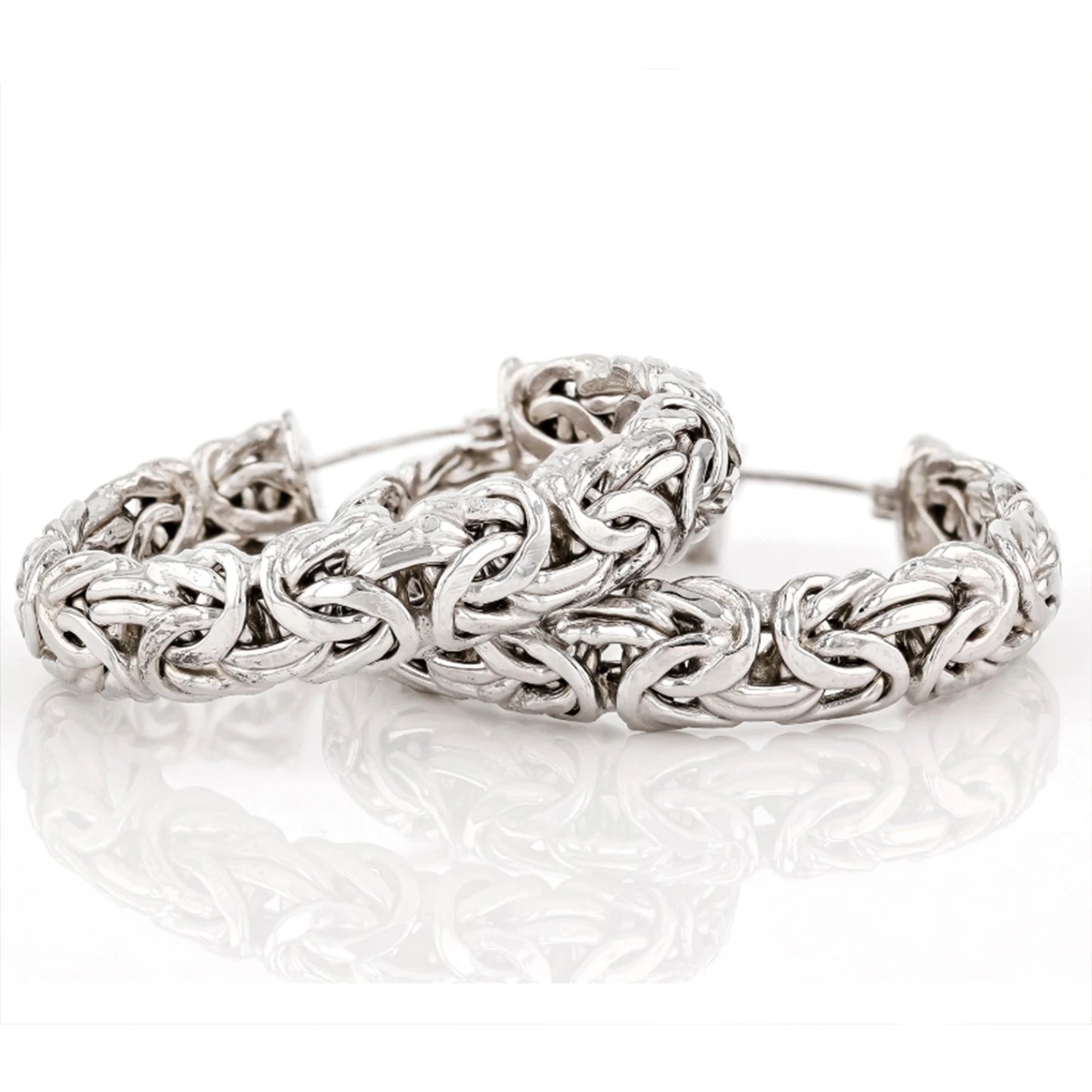 925 Silver, Straw Earrings, Byzantine Style Earrings, Men's Earrings Women's Earrings, For Any Holiday, Comes with a Boutique Gi