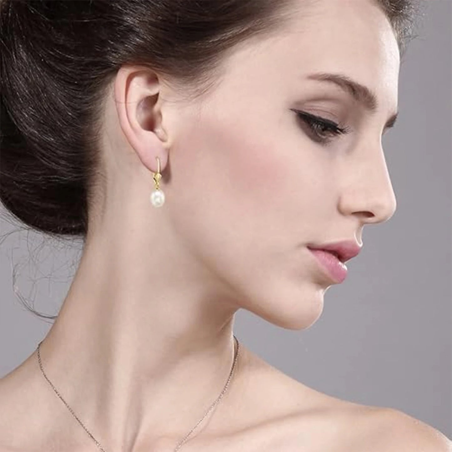 925 Silver, Freshwater Pearl Earrings, Women's Earrings for Girls, Fashion, Luxury, Daily Wear, Dating, Celebration, Gift for Mo