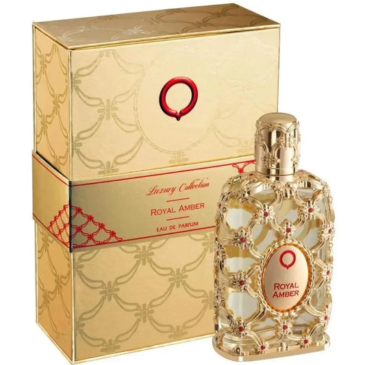 Orientica Luxury Collection Royal Amber for Unisex Eau de Parfum Spray, long-lasting 2.7 Ounce New in Box