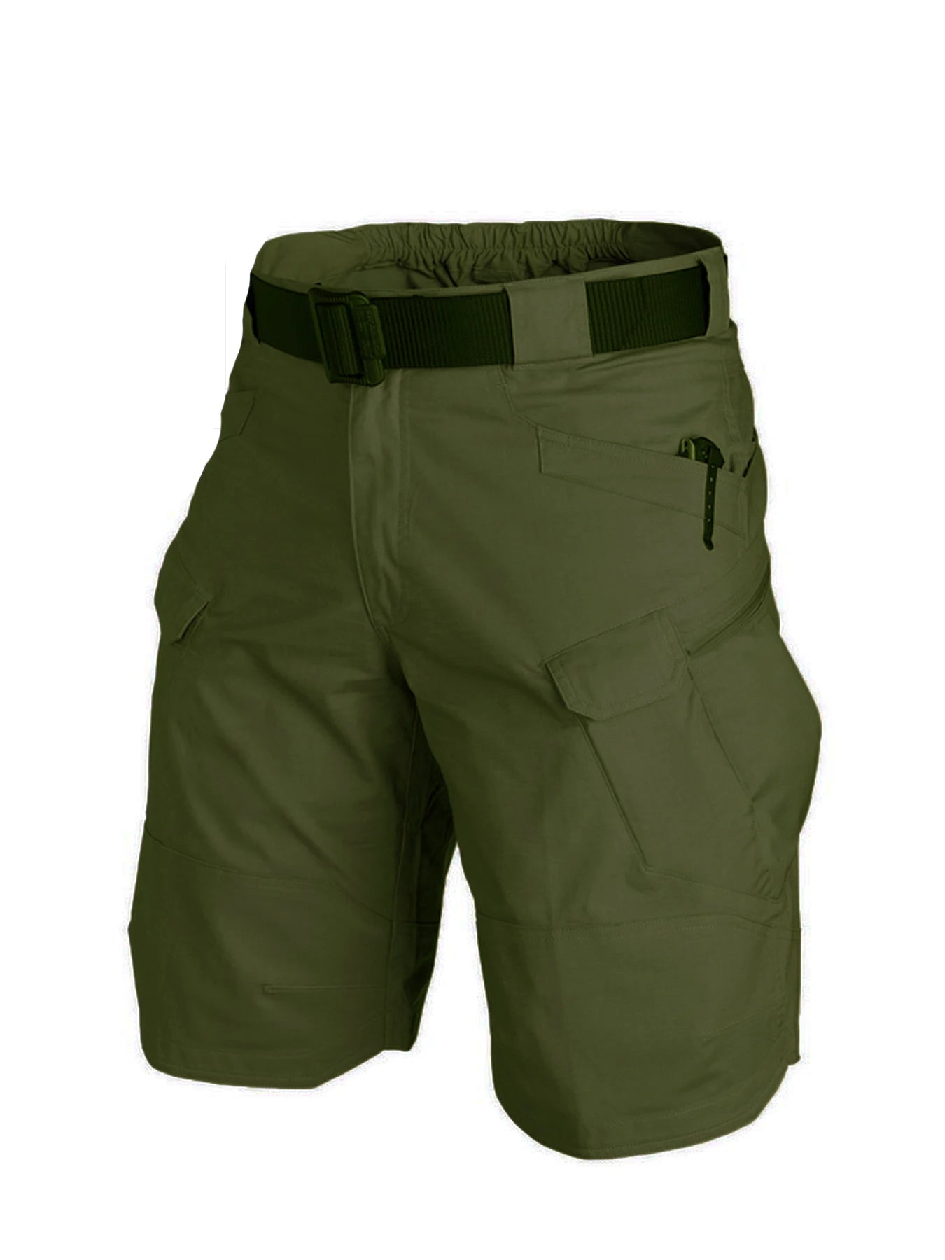 Mens Cargo Shorts Summer Tactical Cropped Trousers Outdoor Waterproof Multi-pocket Bermudas Pants Camo Ripstop Hiking