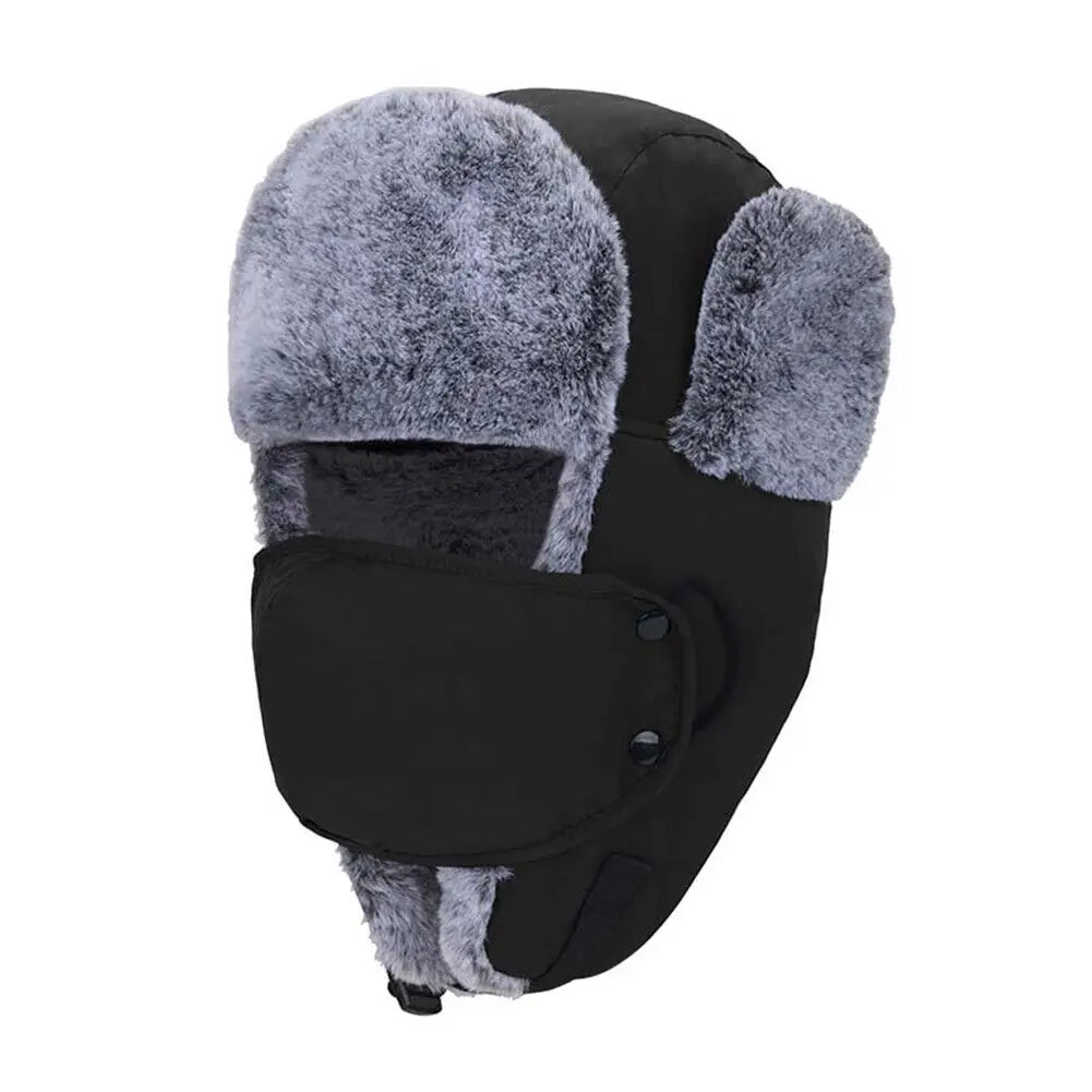 Outdoor Windproof Earflaps Warm Hat Winter Men Women Snow Ski Hat Lei Feng Caps Earmuffs Hats Masks Ear Protection Hats