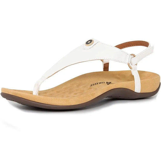 Women's Comfortable Orthopedic Sandals Thong Dressy T-Strap Orthotic Casual Summer Arch Support Sandals