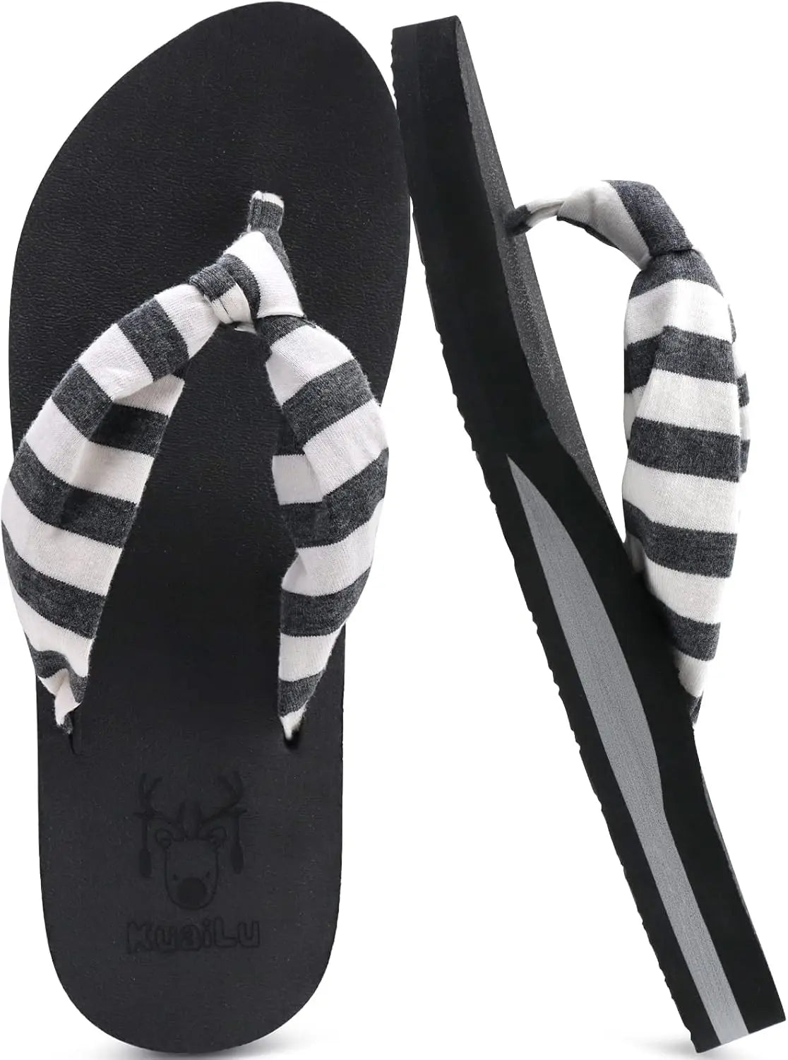 Flip Flops for Women with Arch Support Yoga Mat Comfortable Summer Beach Walking Thong Cushion Sandals Slip On Indoor Outdoor