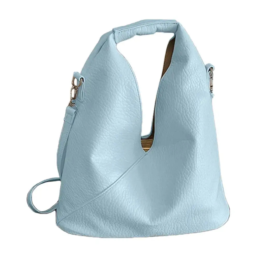 Tote Purse for Women Slouchy Shoulder Bag PU Leather Solid Hobo Bag Large Capacity for Work Travel Shopping