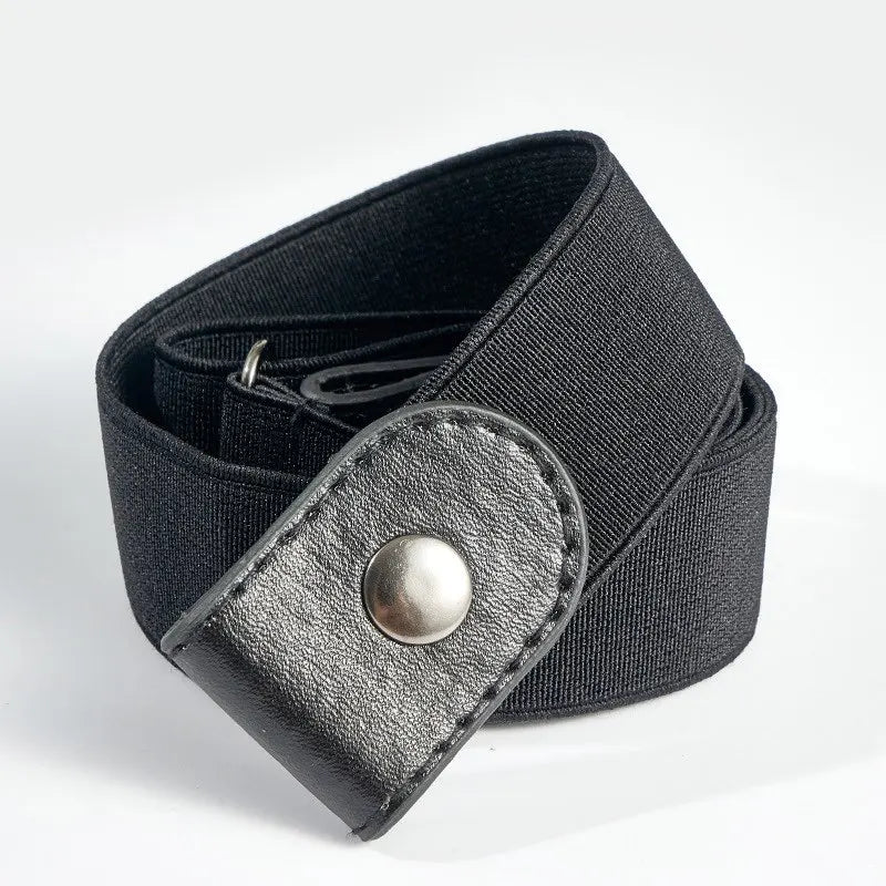 Simple Fashionable Belt Invisible Elastic Versatile Clothing Decoration Jeans Buttonless Elastic Belt Men's Invisible Belt