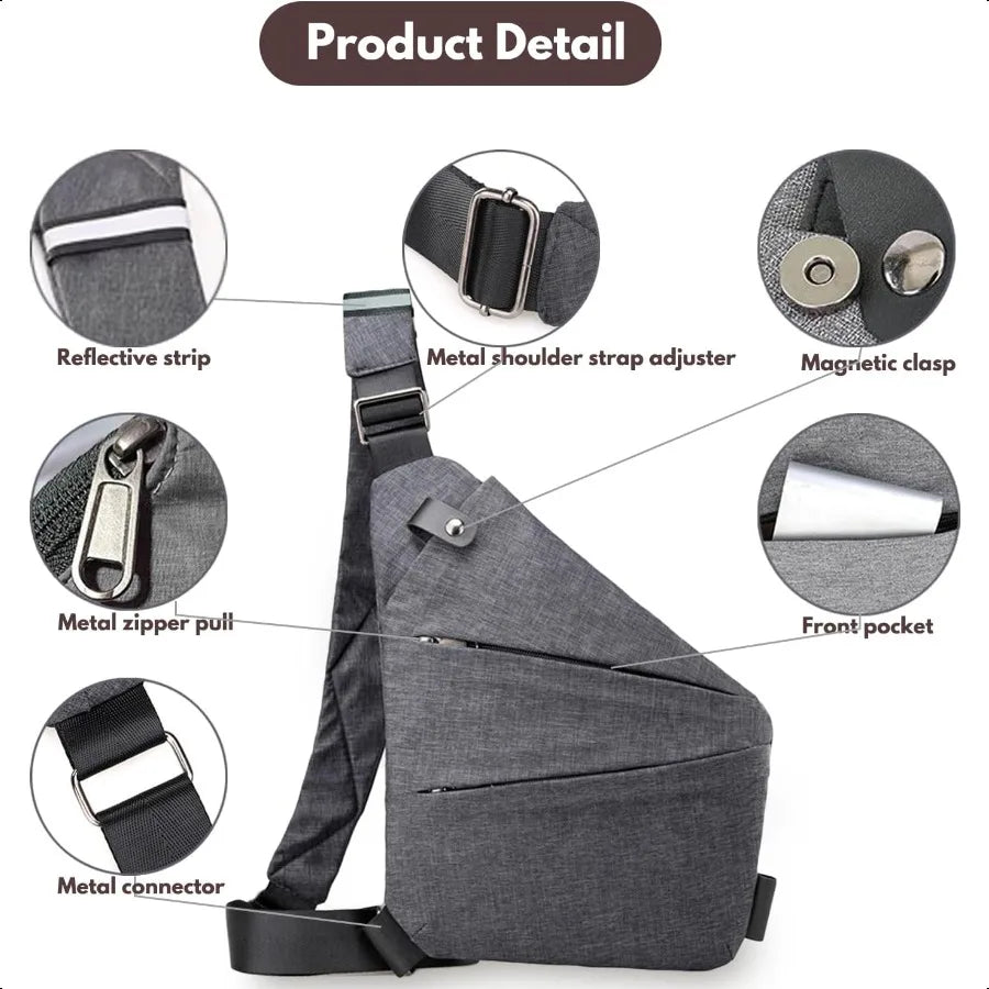 Anti Theft Travel BagAnti Theft Crossbody Bag Sling Bag Travel Crossbody Bag for Women Men