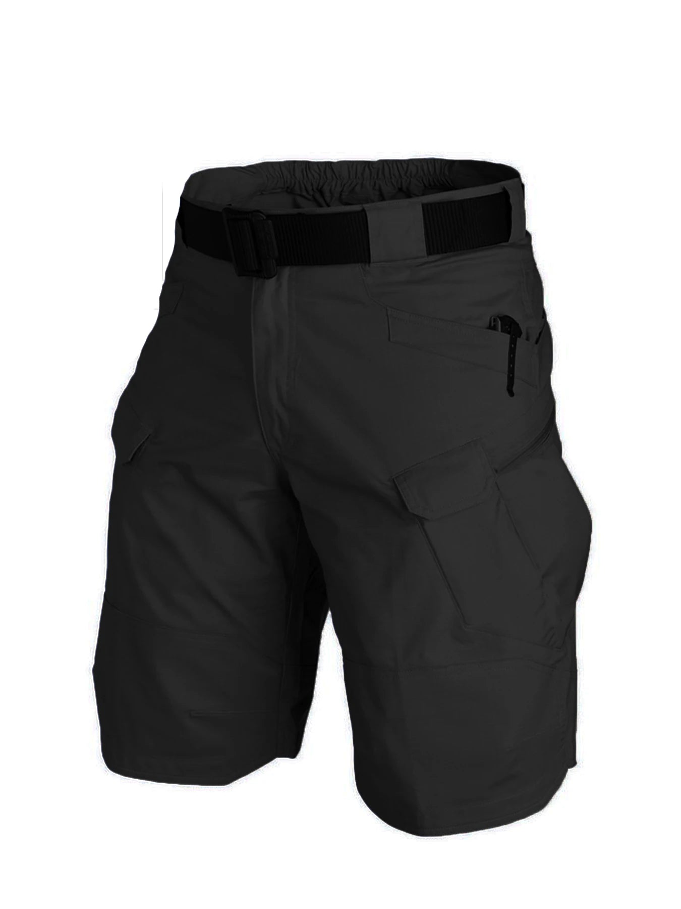 Mens Cargo Shorts Summer Tactical Cropped Trousers Outdoor Waterproof Multi-pocket Bermudas Pants Camo Ripstop Hiking