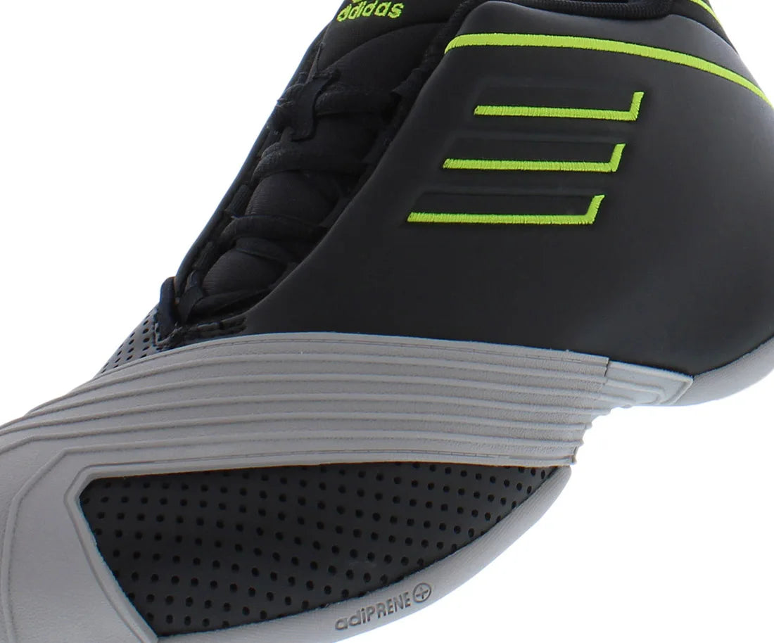 Adidas Tmac Boys Shoes, Color:Black/Grey/Lime