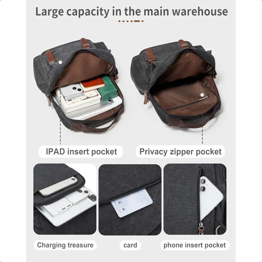 Menger bag for MenSmall Sling Crossbody Backpack Shoulder Bag for Men Women canvas Strap Backpack Sling Bag