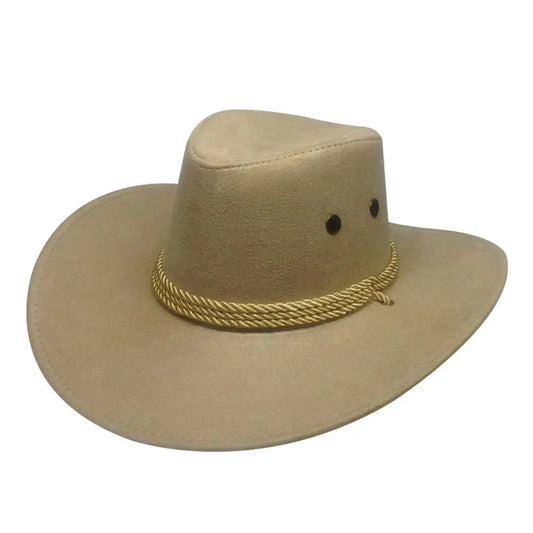 Trilby Cap with Cowboy Style - Adjustable Wide Brim Jazz Hat, Perfect for Horse Riding and Costume Accessories