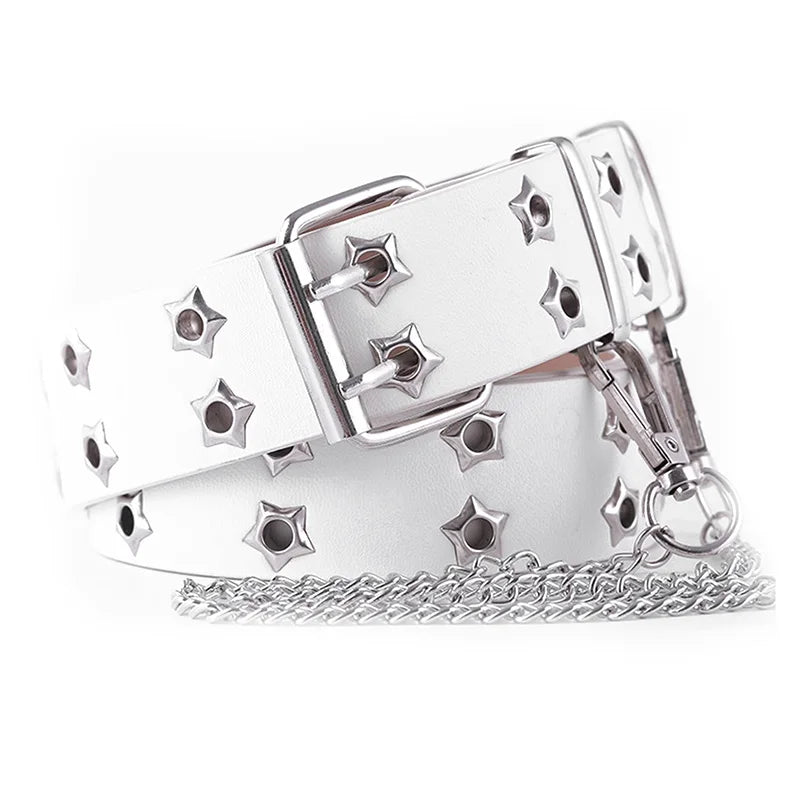 Unisex Jeans Belt Punk Gothic Belts For Women Men Waist Corset Cinturon Mujer Chain Ketting Riem High Quality Cummerbunds Cintos