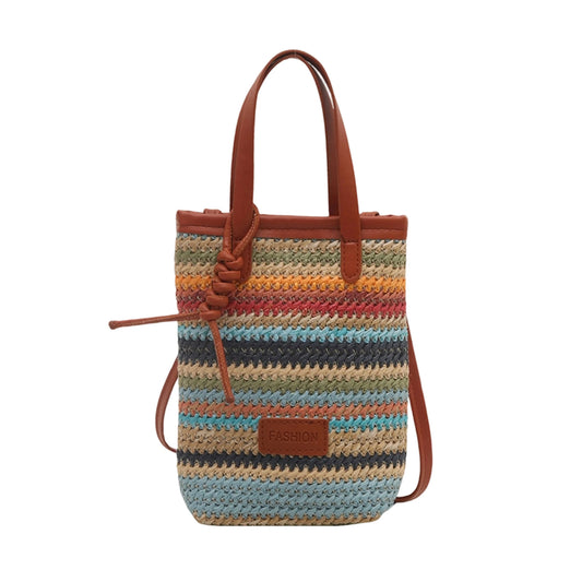 Stylish Women s Shoulder Bag with Vibrant Striped Design Lightweight Crossbody Purse for Cell Phone and Essentials Adjustable