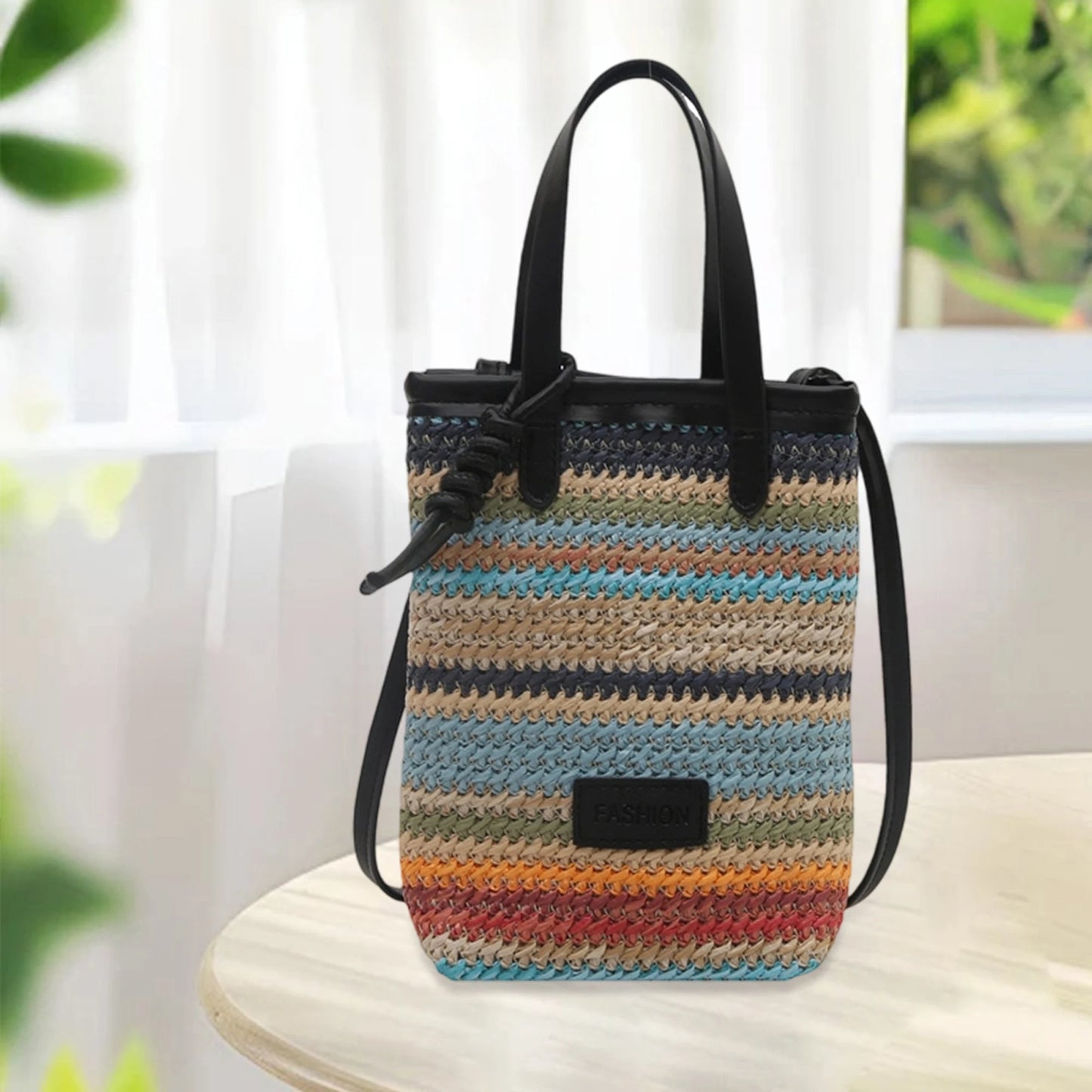 Stylish Women s Shoulder Bag with Vibrant Striped Design Lightweight Crossbody Purse for Cell Phone and Essentials Adjustable