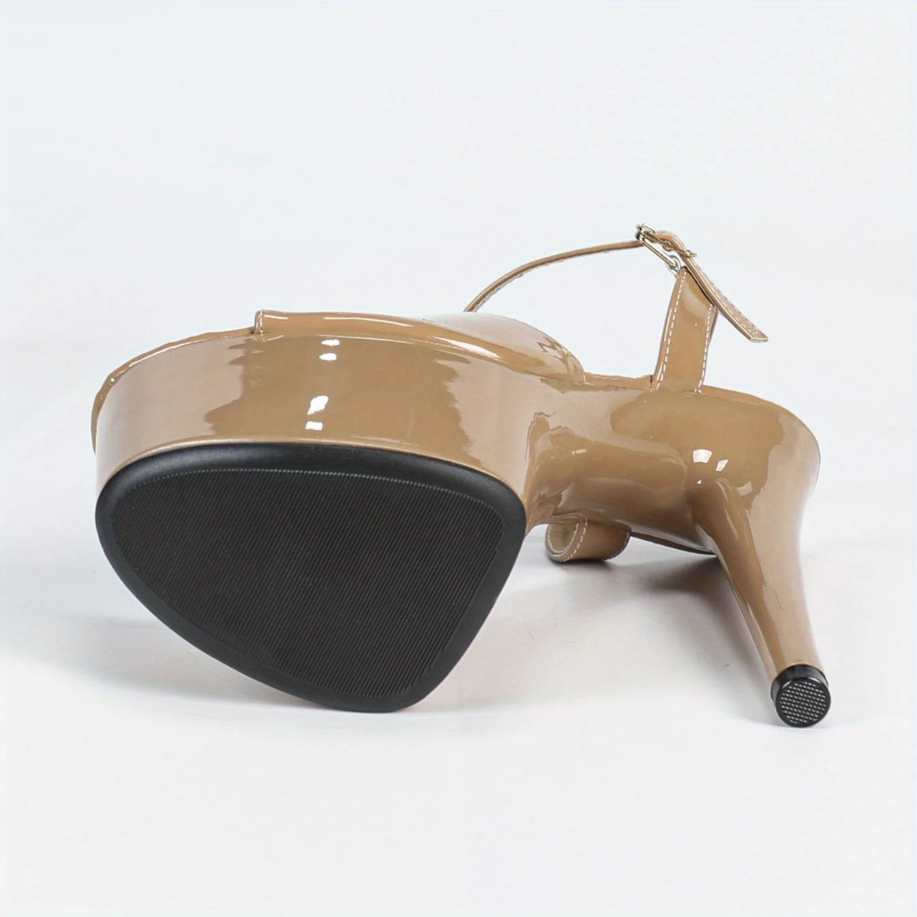 【Send from US Inc Taxs】Shoes Heels 17CM Thin Heel Waterproof Table Sandals Female Transparent Crystal Shoes Party Shoes