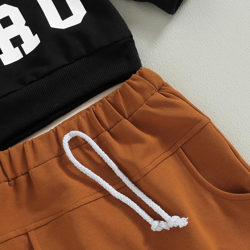 Toddler Boys Outfit Short Sleeve V-Neck Striped T-Shirt with Drawstring Waist Shorts Set Kids Summer Clothes for Boys