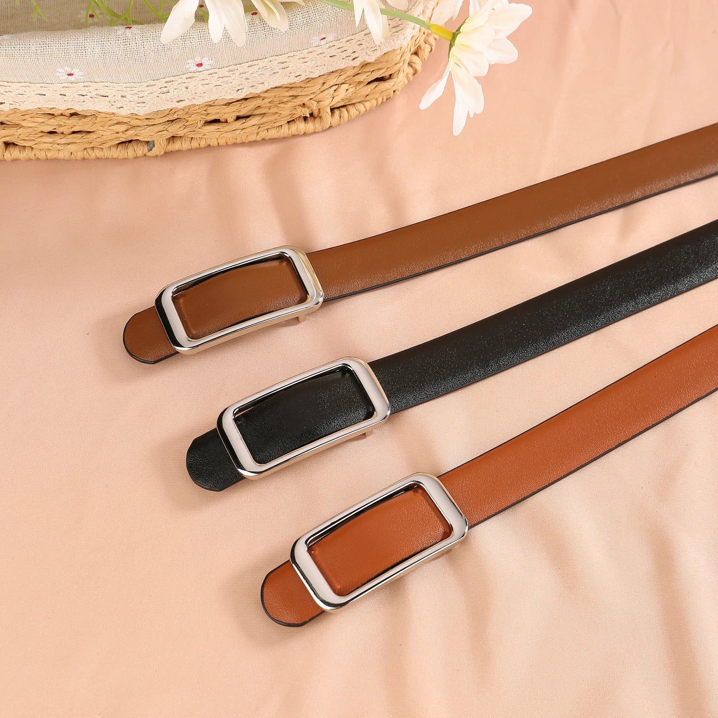 2025 New Luxury Double Sided Belt for Women 23mm Width Designer Fashion Belt Versatile Elegant and Stylish Accessory