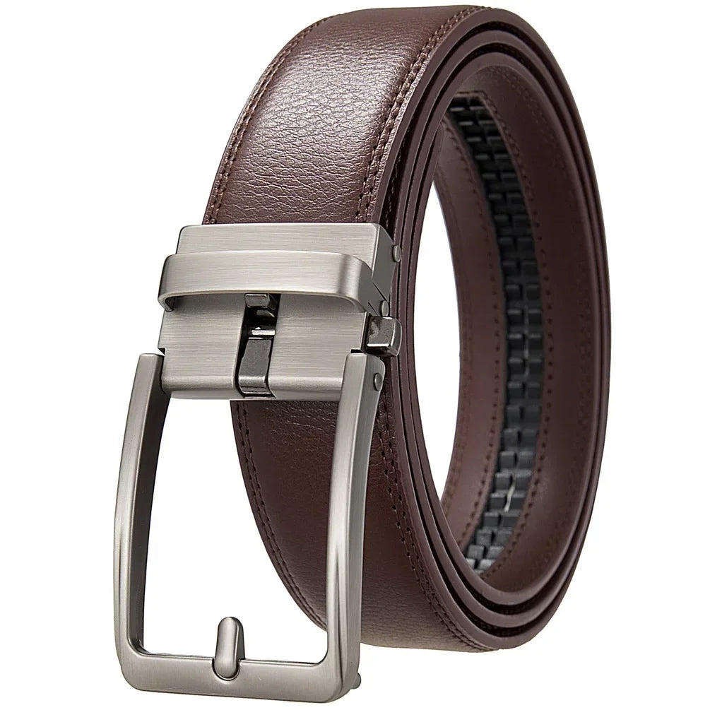 Genuine Leather Belts for Men Luxury Brand Designer Fashion Automatic Buckle Men's Jeans High Quality Waist Male Strap