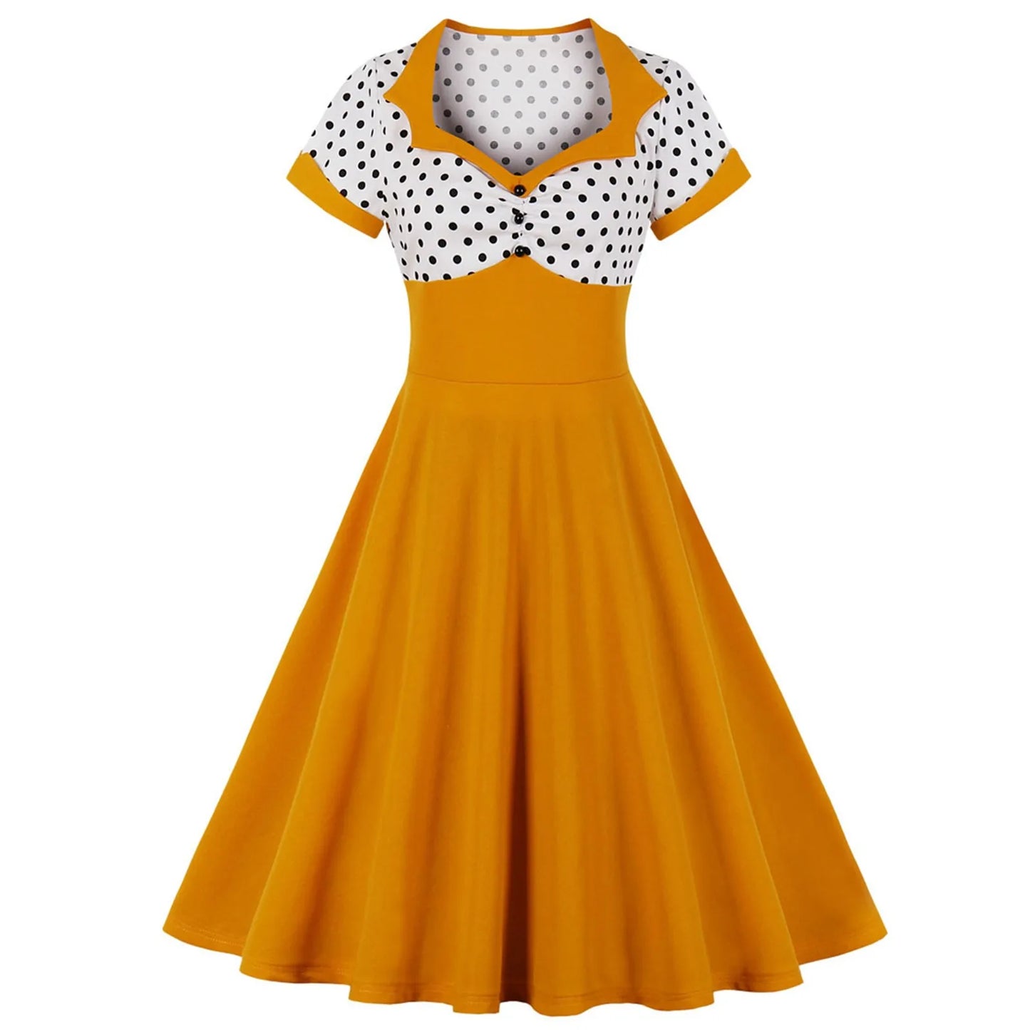 Women'S Vintage Polka Dot Lapel Short-Sleeved Belt Dress Vestidos Mujer Veranoa 2025 Robe Femme Dress Women Women Clothing