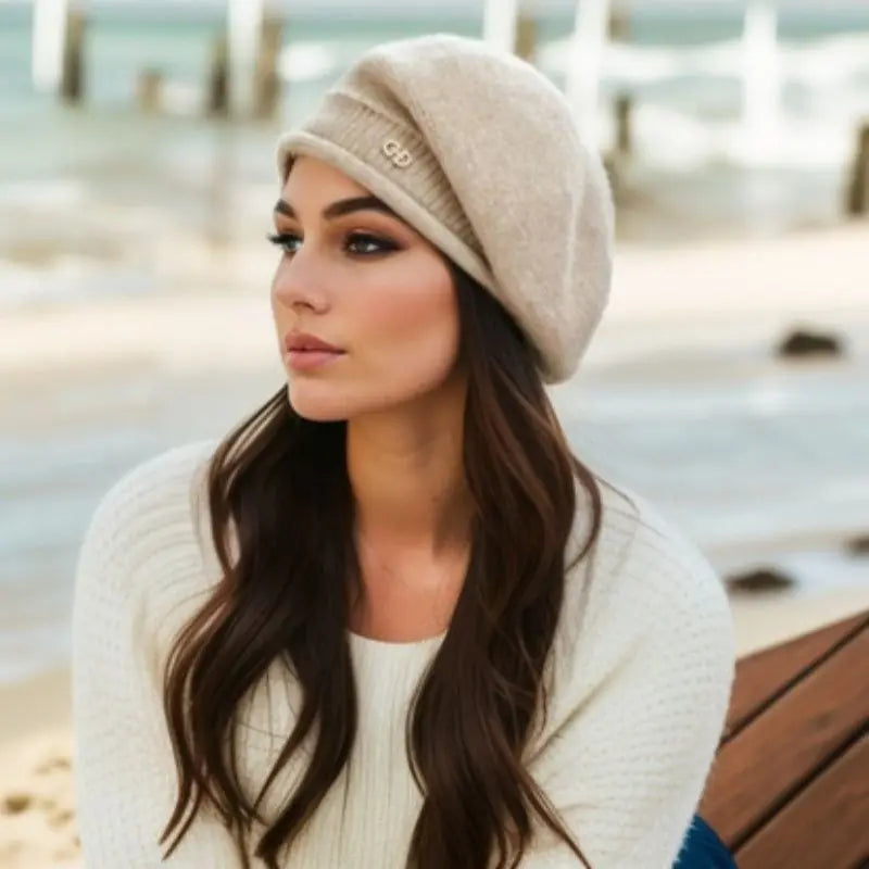 Winter Women's beret Winterproof Fall and winter all fashion warm foreign air ear-protection knitted woolen hat star Anise