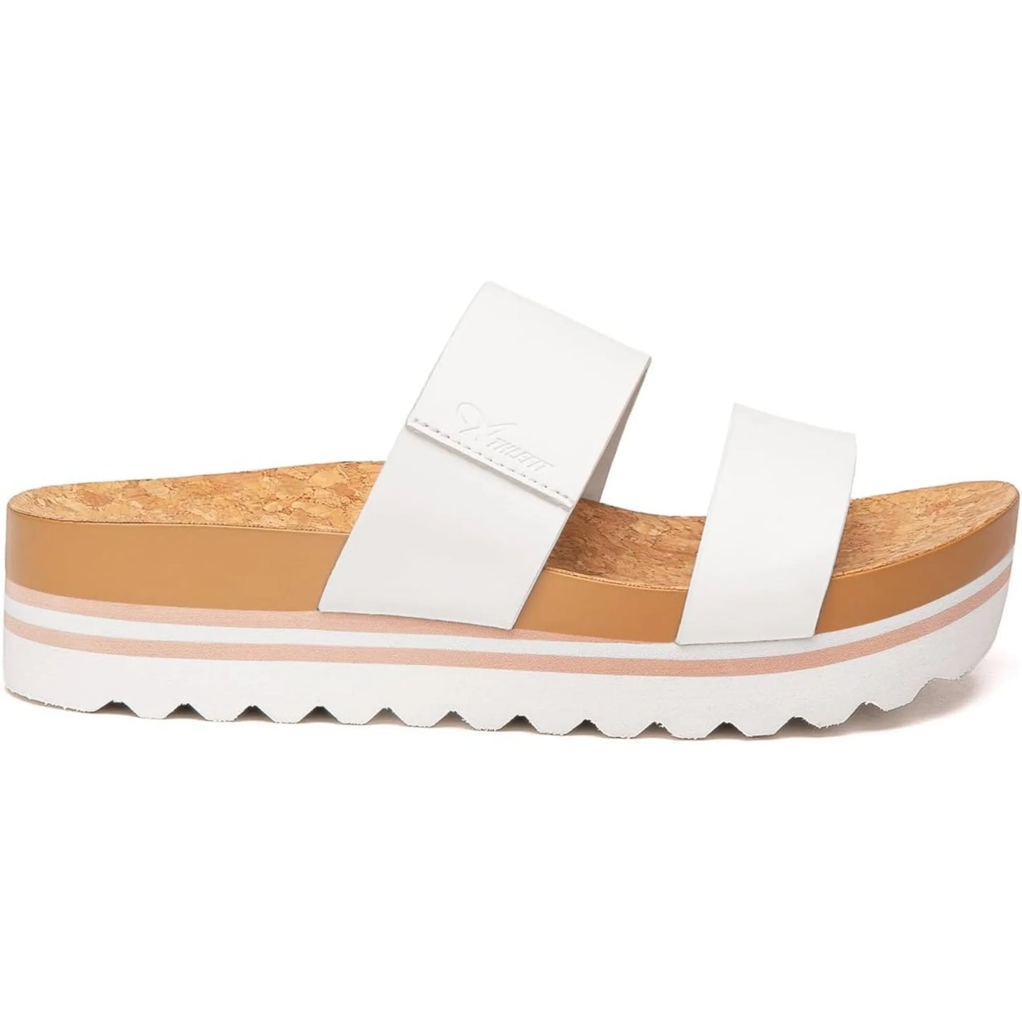 Summer Brown Platform Sandals for Women Comfortable Beach Footbed Sandals 2024 Trendy
