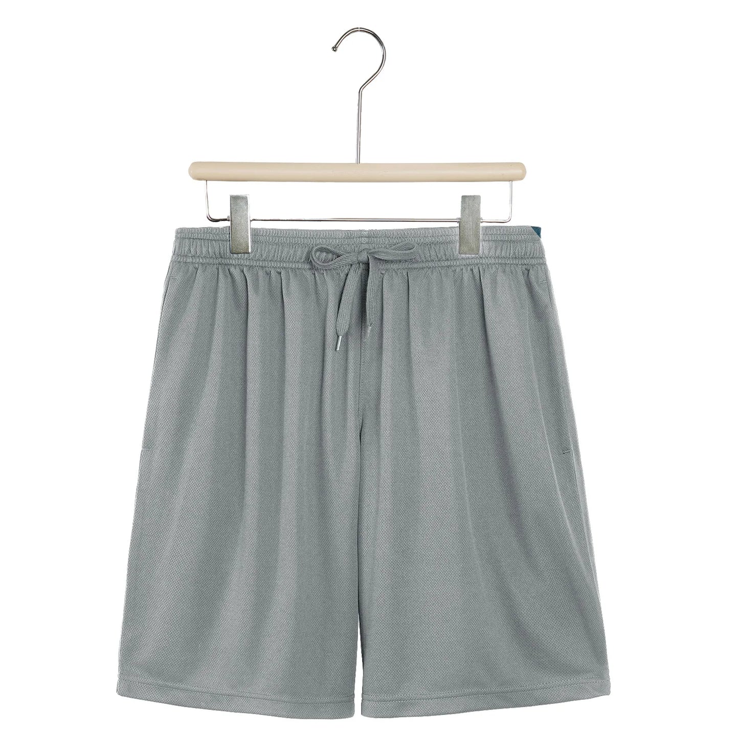 7 pieces of men's sports shorts - polyester elastic band pocket quick drying breathable fitness shorts