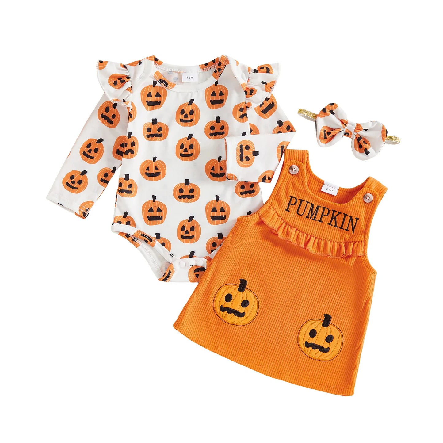 Toddler Boy Halloween Costume Ghost Print Short Sleeve Romper and Suspender Pants Bow Tie Set with Hat and Socks