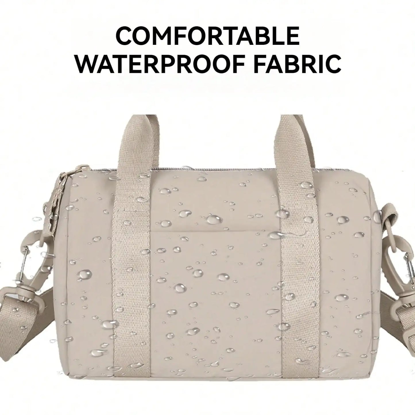 Women's Small Square Bag Large Capacity Tote Bag With Compartments, Hand or Shoulder Waterproof Fashionable for Travel Work