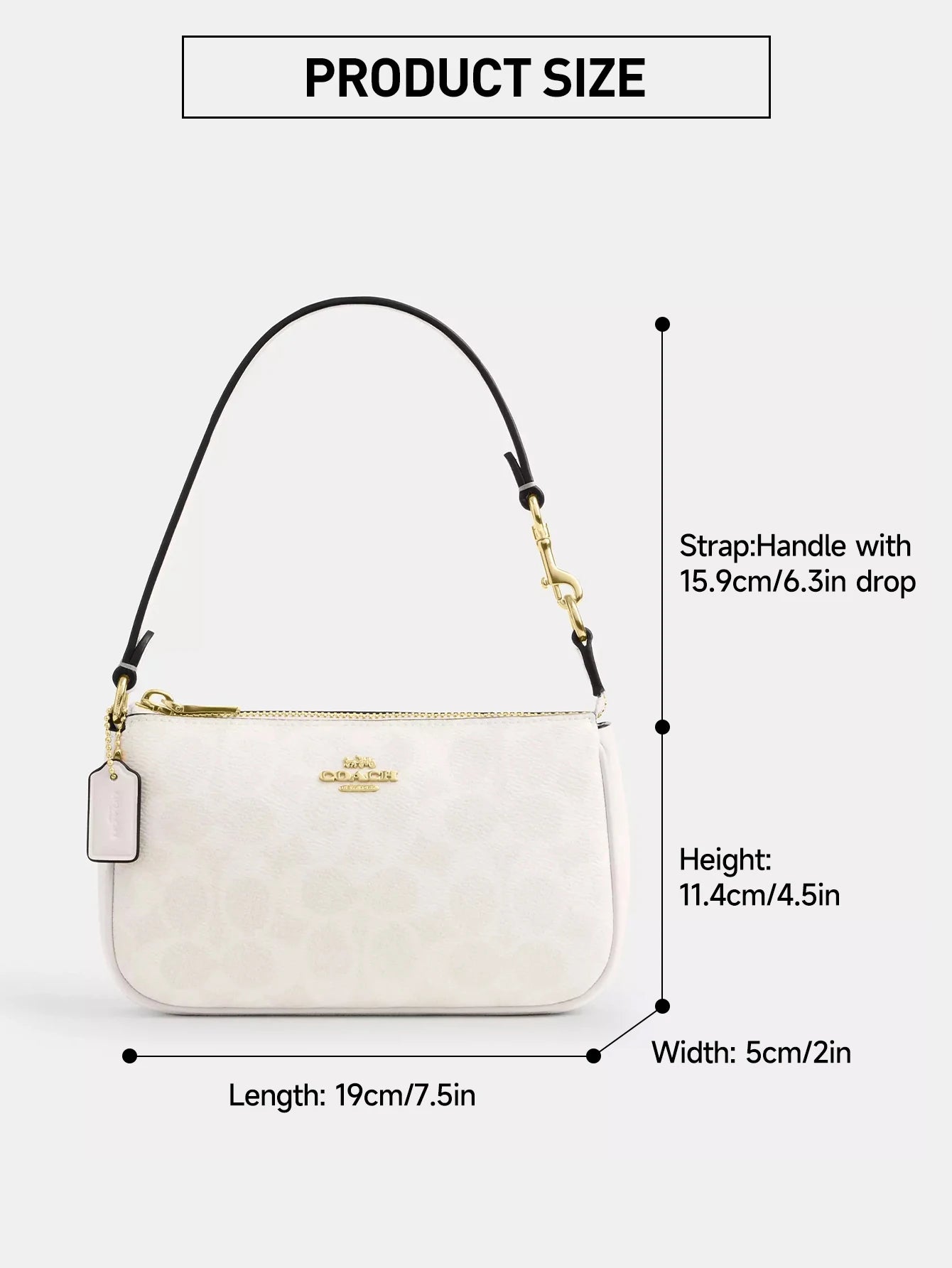 Coach Nolita 19 Shoulder Bag For Women Handbag Ladies Purses In Signature Canvas,CW426